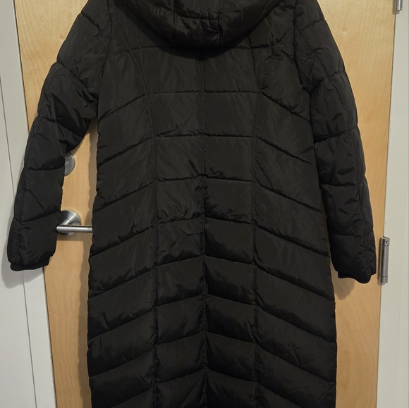 Black long puffer winter coat Point Zero - Picture 2 of 7
